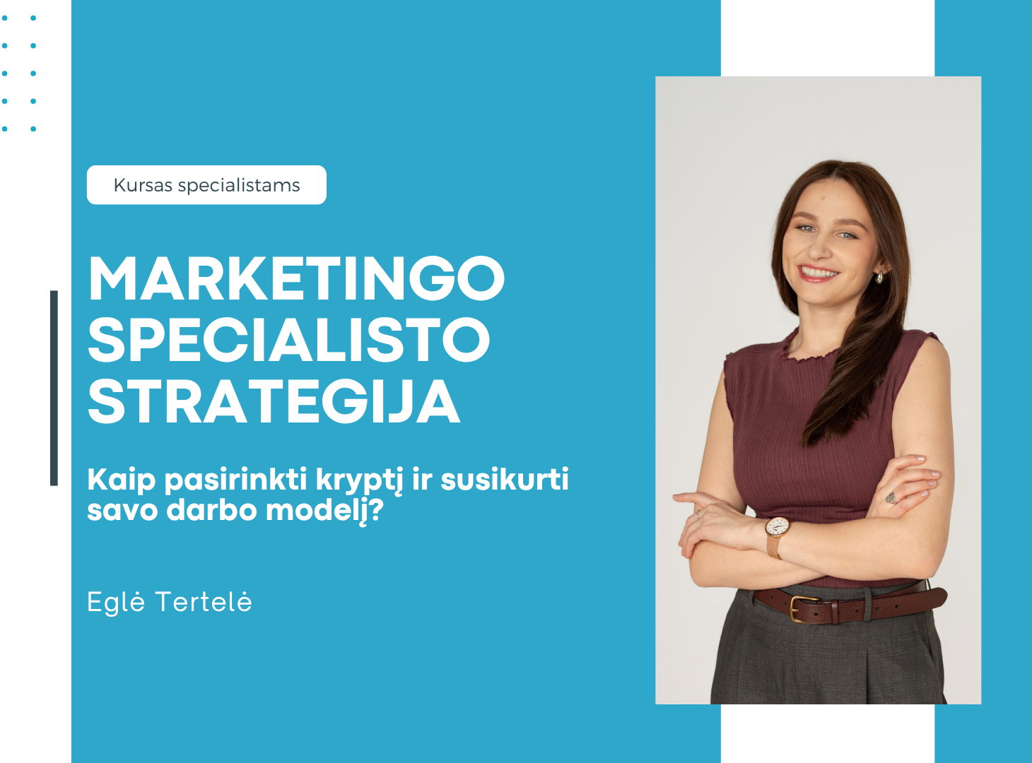 Marketingo specialisto strategija — kurso viršelis