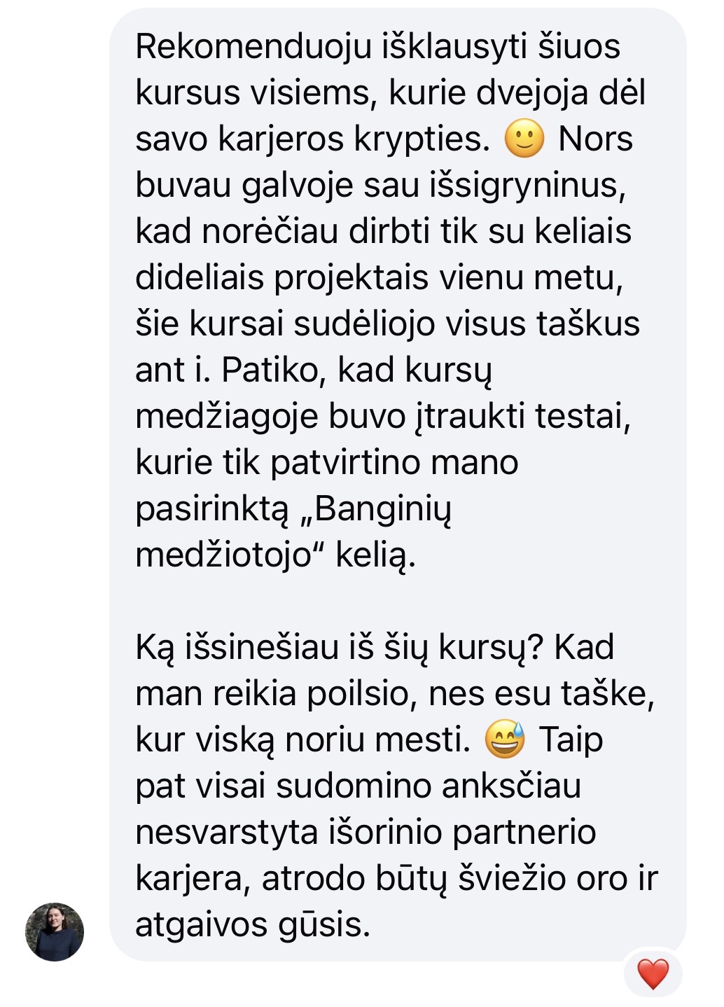 Atsiliepimas — Indrė, Socialinių tinklų strategė